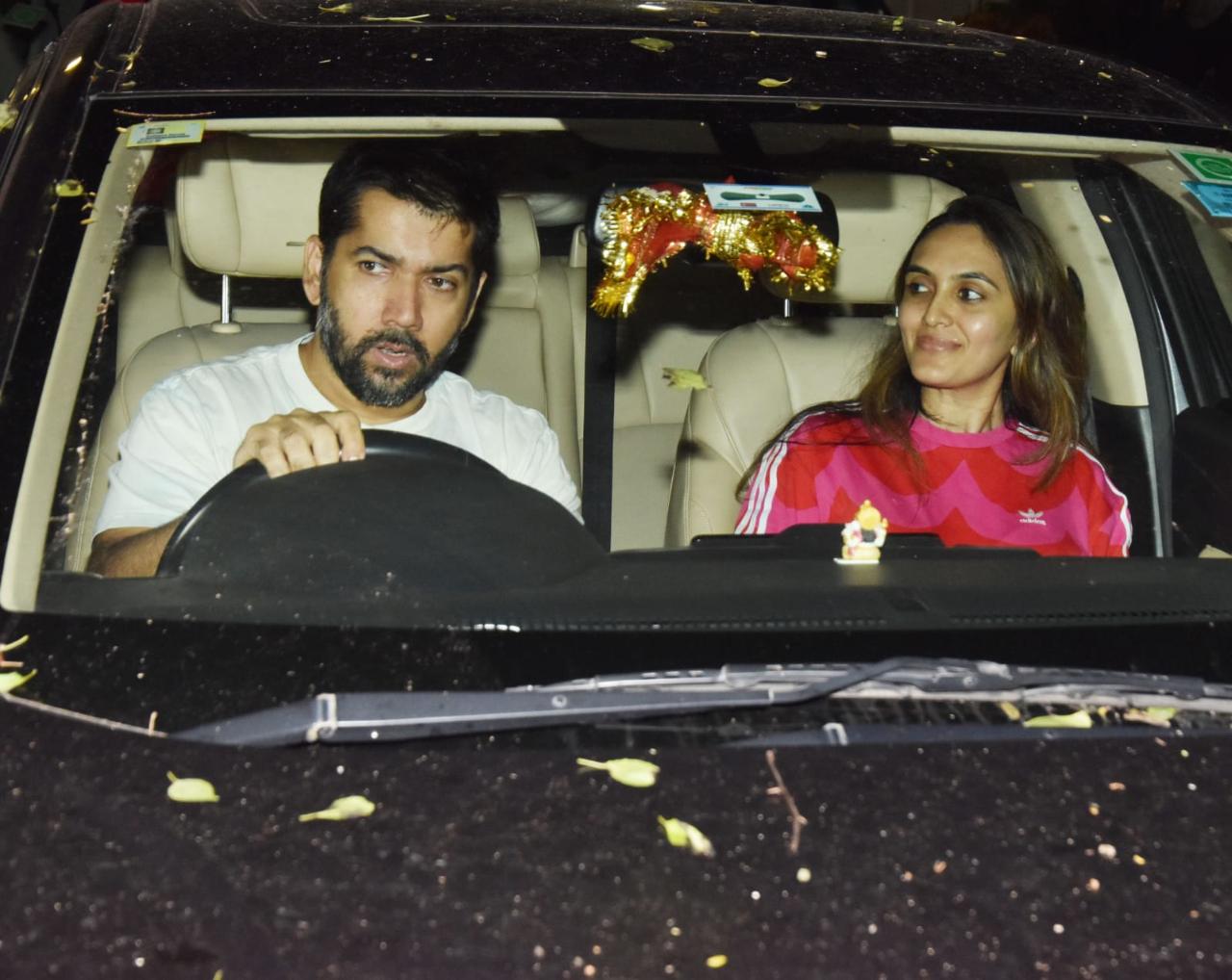  Rohit Dhawan was spotted late in the night with his wife 